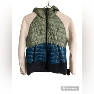 Mountain Hardware Altius Hybrid Hoodie Jacket Blue/Green - Medium